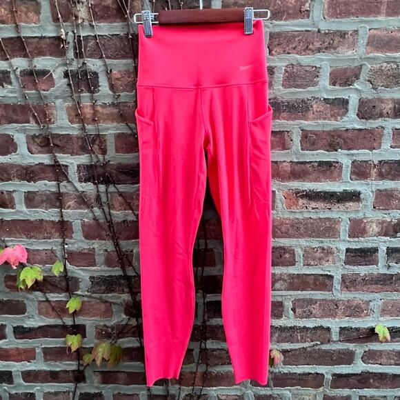 NEW Size XS Nike Universa Medium-Support High-Waisted 7/8 Leggings with Pockets - Picture 3 of 9